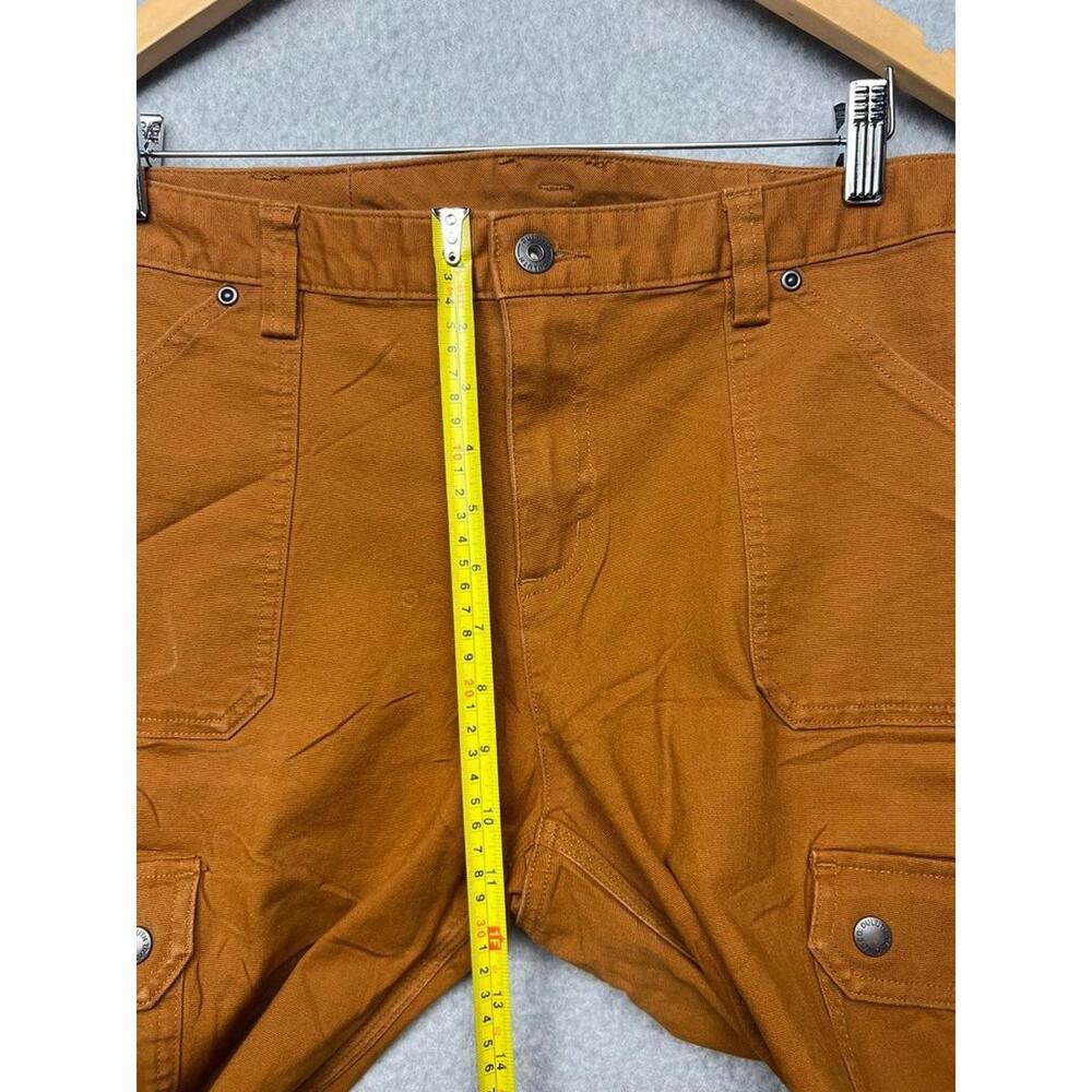 Duluth Trading Curve Setter Waistband Women's 14 x 31 Brown Cargo Stretch Pants - Picture 4 of 11